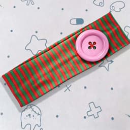 American Hot Girl Trendy Y2K New Original Handmade Headband Summer Dopamine Striped Button Women Hair Accessories