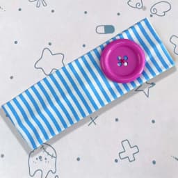 American Hot Girl Trendy Y2K New Original Handmade Headband Summer Dopamine Striped Button Women Hair Accessories