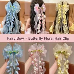 Elegant Lily Valley Bow Barrettes Fresh Floral Hair Clips Vintage Ancient Style Sweet Back Head Ornaments Delicate Ladies