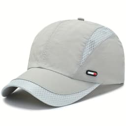 Summer Outdoor Sports Quick-Dry Mesh Baseball Cap, Unisex Duckbill Hat, Simple Solid Color Running Cap
