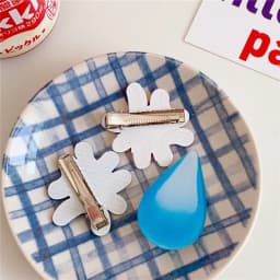 Water Drop Hairpin Expression Handmade Hair Clips for Finished Products Sweating Clip Sweaty Hair Clip Funny Side Clip Wholesale