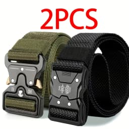 High Quality Tactical Belt for Men Fashionable Business Trend Outdoor Sports Canvas Breathable and Wear-Resistant Belt for Men