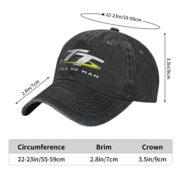 Isle of Man TT Motorcycle Race Logo Men Women Baseball Caps  Distressed Denim Hats Cap Classic Outdoor Fit Snapback Cap
