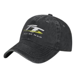 Isle of Man TT Motorcycle Race Logo Men Women Baseball Caps  Distressed Denim Hats Cap Classic Outdoor Fit Snapback Cap
