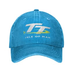 Isle of Man TT Motorcycle Race Logo Men Women Baseball Caps  Distressed Denim Hats Cap Classic Outdoor Fit Snapback Cap