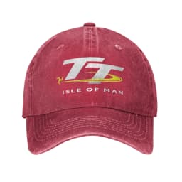 Isle of Man TT Motorcycle Race Logo Men Women Baseball Caps  Distressed Denim Hats Cap Classic Outdoor Fit Snapback Cap
