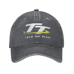 Isle of Man TT Motorcycle Race Logo Men Women Baseball Caps  Distressed Denim Hats Cap Classic Outdoor Fit Snapback Cap