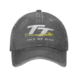 Isle of Man TT Motorcycle Race Logo Men Women Baseball Caps  Distressed Denim Hats Cap Classic Outdoor Fit Snapback Cap