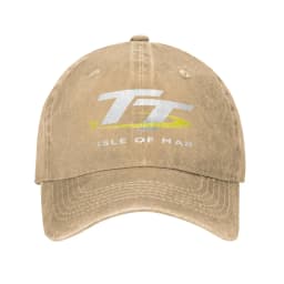 Isle of Man TT Motorcycle Race Logo Men Women Baseball Caps  Distressed Denim Hats Cap Classic Outdoor Fit Snapback Cap