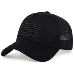 Unisex American Flag Embroidery Baseball Net Caps Spring and Summer Outdoor Adjustable Casual Hats Sunscreen Hat Sports Cap