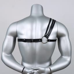Men'S Punk Belt - Adjustable Formal Shirt Accessory,for Gothic, Valentine'S Day, Carnival Dress Up,Waist Strap Decoration