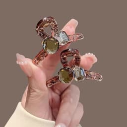 Elegant Bow Shark Clip Fashion Back Of Head Hair Clip Vintage Ponytail Fixed Hairgrips For Woman Simple Hollow Geometry Hairpin