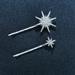 Crystal Star Hair Clip Pins For Bridal Women Girls Fashion Metal Hairpins Wedding Barrettes Bride Decorate Hair Accessories