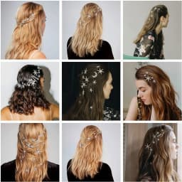 Crystal Star Hair Clip Pins For Bridal Women Girls Fashion Metal Hairpins Wedding Barrettes Bride Decorate Hair Accessories