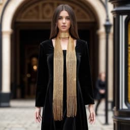 Fashion Thin Long Tassel Scarf Vintage Retro Scarf Headband Luxury Brand Designer Multi-purpose Neckwear Scarf