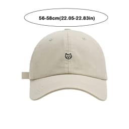 Fashion Embroidery Baseball Cap Cartoon Cat Breathable Sunshade Hat Adjustable Summer Cap
