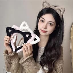 Plush Cat Ear Lolita Headbands Girls Cartoon Furry Hair Bands Hoop Women Cosplay Costume Party Headwear Korean Hair Accessories