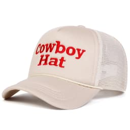 Unisex Cowboy Hat Letter Embroidery Baseball Net Caps Spring Summer Outdoor Sunscreen Hat Adjustable Casual Trucker Hats
