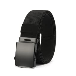 New Golf Sports Elastic Belt Tactical Belt Metal Automatic Buckle Tough Stretch Nylon Men Military Belt 125CM