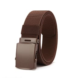 New Golf Sports Elastic Belt Tactical Belt Metal Automatic Buckle Tough Stretch Nylon Men Military Belt 125CM