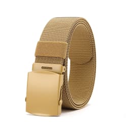 New Golf Sports Elastic Belt Tactical Belt Metal Automatic Buckle Tough Stretch Nylon Men Military Belt 125CM