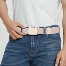 New Golf Sports Elastic Belt Tactical Belt Metal Automatic Buckle Tough Stretch Nylon Men Military Belt 125CM