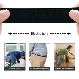 New Golf Sports Elastic Belt Tactical Belt Metal Automatic Buckle Tough Stretch Nylon Men Military Belt 125CM