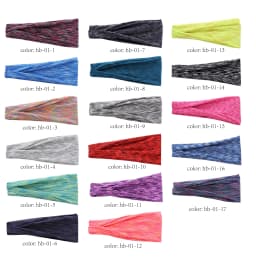 1pc Unisex Non Slip Sweatbands Widened Elastic Yoga Running Moisture Wicking Head Band Colorful High-elastic Headscarf Headband