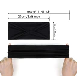 1pc Unisex Non Slip Sweatbands Widened Elastic Yoga Running Moisture Wicking Head Band Colorful High-elastic Headscarf Headband