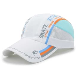 Summer Colorful Printed Mesh Quick-Dry Baseball Cap, Lightweight Breathable Outdoor Sun Hat for Marathon Running