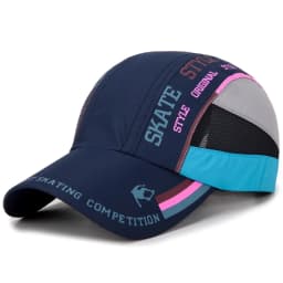 Summer Colorful Printed Mesh Quick-Dry Baseball Cap, Lightweight Breathable Outdoor Sun Hat for Marathon Running