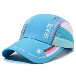 Summer Colorful Printed Mesh Quick-Dry Baseball Cap, Lightweight Breathable Outdoor Sun Hat for Marathon Running