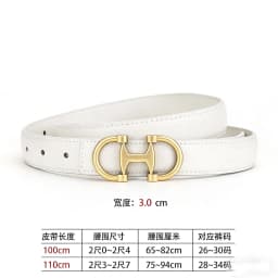 Fashionable Women's Versatile Decoration Jeans with Cowhide Belt; Ladies' High-End Business Fashion in Stock.