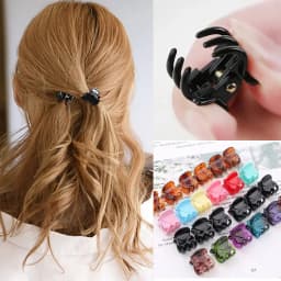 10-60pcs Mini Hair Claw Clips for Women Girls Korean Clear Black Plastic Clips Hairpin Kids Girls Hair Styling Accessories