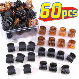 10-60pcs Mini Hair Claw Clips for Women Girls Korean Clear Black Plastic Clips Hairpin Kids Girls Hair Styling Accessories