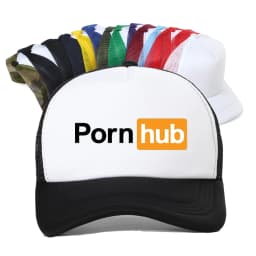 Fashion Porns Hub Breathable Baseball Cap fashion casual Visor Caps adjustable mesh trucker hat