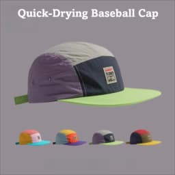 Casual Japanese Style Hip-hop Hats 5 Panel Thin Flat Brimmed Baseball Cap Breathable Quick-drying Sunscreen Hat Unisex