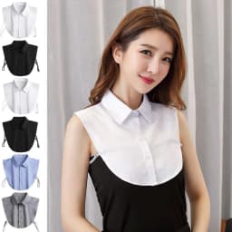 Fake Collar Universal Fake Collar For Men And Women Shirts Dickey Half False Blouse Dickey Tops Solid Color Easy Match Business
