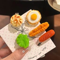 5Pcs Cute Popsicle Ice Cream Hair Clips Colorful Mini Kawaii Barrettes for Women Girls Kids Daily Party Hair Accessories Gift
