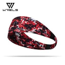 WRELS Anti-Slip Sports Headband Sweat Absorbing Headband Women Men Elastic Gym Fitness Running Yoga Headwrap Breathable Hairband