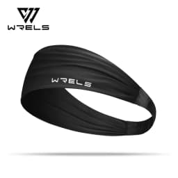 WRELS Anti-Slip Sports Headband Sweat Absorbing Headband Women Men Elastic Gym Fitness Running Yoga Headwrap Breathable Hairband