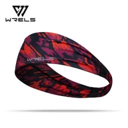 WRELS Anti-Slip Sports Headband Sweat Absorbing Headband Women Men Elastic Gym Fitness Running Yoga Headwrap Breathable Hairband