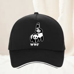Retro WWF Panda Bear Baseball Cap Unisex Headwear Funny Wrestling Fighting Outdoor Summer Gift Hats Cap