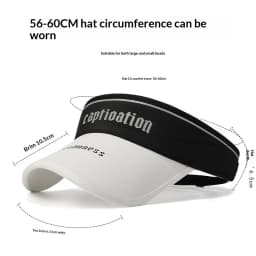 New Letter Color Block Summer Women's Outdoor Sun Hat Breathable Sports Sunshade Cap
