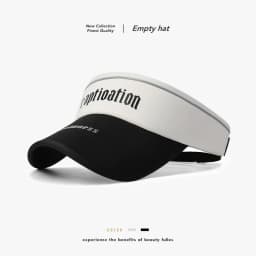 New Letter Color Block Summer Women's Outdoor Sun Hat Breathable Sports Sunshade Cap
