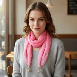 Neck Protection Soft Cotton Magnetic Scarf 65x65cm Floral Print Square Scarf Magnetic Buckle Women Neckerchief Women Fashion