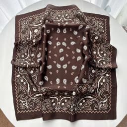 Paisley Printed Square Scarf For Women Elegant Imitation Silk Scarves Bandanas Retro Hijab Neckerchief Luxury Shawl Wraps