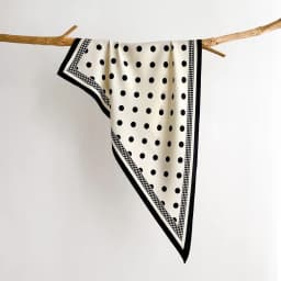 New Stacked Wear Polka Dot Triangle Scarf Waist Tie Triangular Shape Versatile Decorative Headscarf Neck Tie Stylish Layering