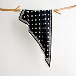 New Stacked Wear Polka Dot Triangle Scarf Waist Tie Triangular Shape Versatile Decorative Headscarf Neck Tie Stylish Layering