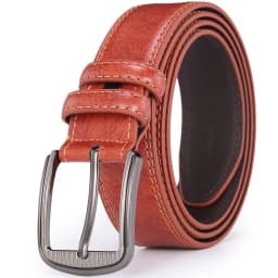 Male Men Casual Fashion Waist Belts Genuine Leather Pin Buckle Luxury Designer Belts for Men Dress Daily Wear Blue Red Brown